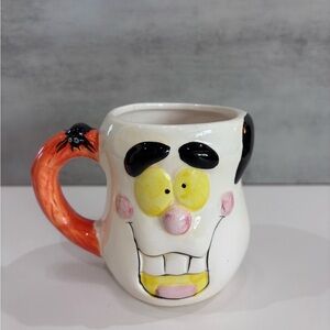 Royal Norfolk Ceramic Halloween Ghost With Spider Mug Coffee Tea Drink Mug